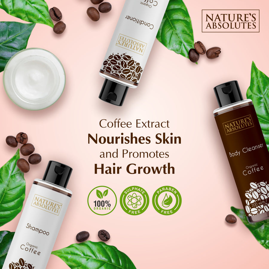 Coffee Shampoo + Coffee Conditioner + Coffee Body Cleanser